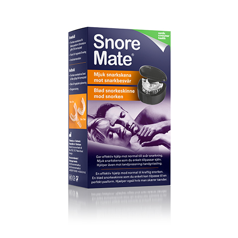 Förpackning snarkskenan SnoreMate